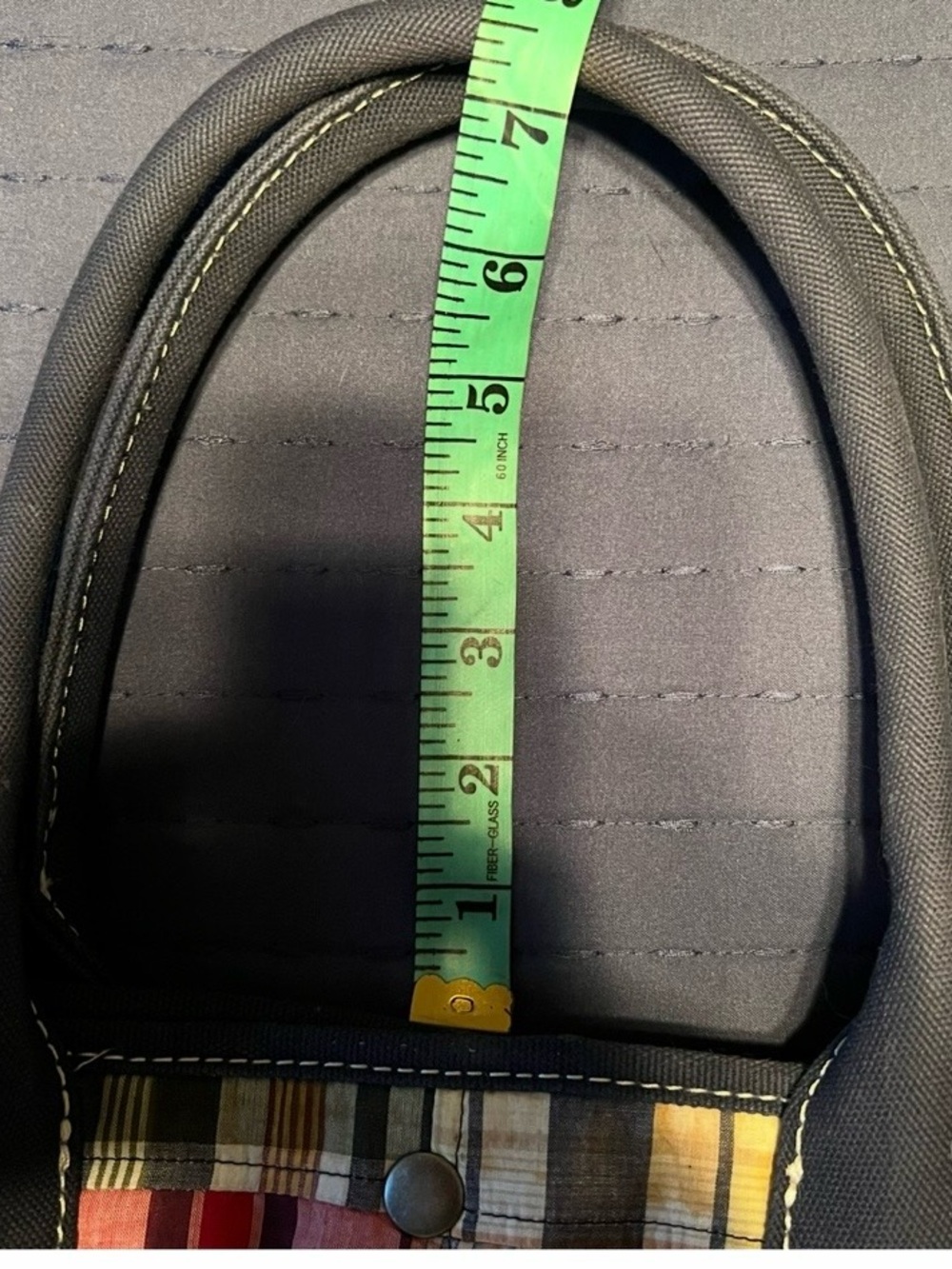 J.Crew multi color patchwork canvas handbag - Picture 9 of 9